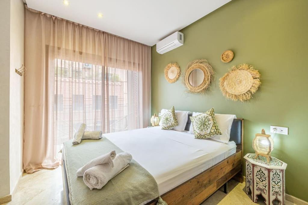 Ferienwohnung Cozy And Brand New Luxury Flat And Hypercenter Marrakech Marrakesch Exterior foto